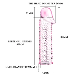 Ažurna nasadka Pink Heart BI-026200