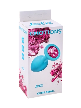 Analni čep Emotions Cutie Small Turquoise Pink crystal 4011-06Lola