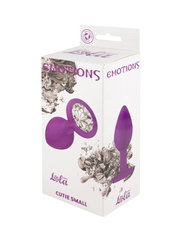 Analni čep Emotions Cutie Small Purple clear crystal 4011-04Lola