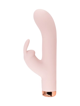 Bež silikonski vibrator-zec -