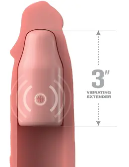 Fantasi X-tensions 9 Sleeve Vibrating 3 plug 415521pd dodatak za penis