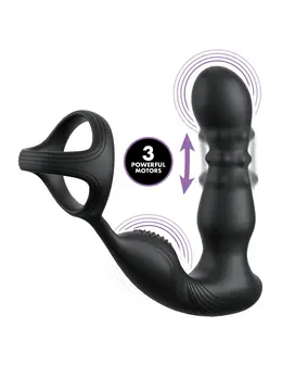 Stimulator prostate sa vibracijom Anal Fantasi Elite Ass-Gasm Slide Glide-Black Pipedream 479523PD