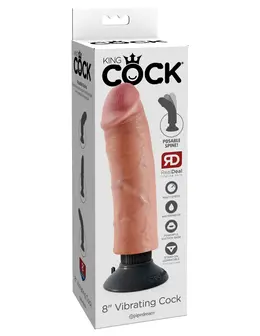 Vibrator King Cock vibrirajući penis od mesa i krvi Pipedream