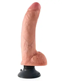 Vibrator King Cock vibrirajući kurac sa Flesh Pipedream kuglicama