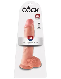 Dildo King Cock 10  član sa kuglicama - Flesh Pipedream 550921pd