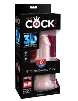 Dildo King Cock plus 6  pijetao trostruke gustine - Flesh Pipedream 571321pd