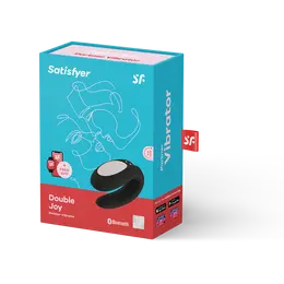 Vibracioni masažer za par satisfier Double Joi Black sa