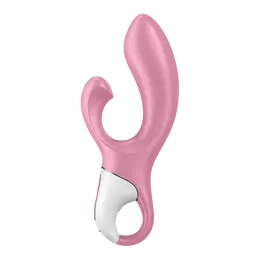 Satisfier Air Pump Bunni Light red sa Ektension Vibrator