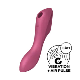 Vakuumski masažer Satisfyer Curvy Trinity 3 Red 036526sa