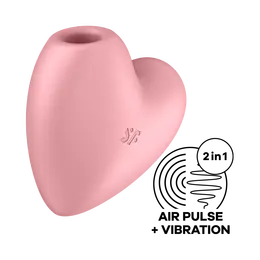 Vakuumski masažer Satisfyer Cutie Heart light red 037264sa