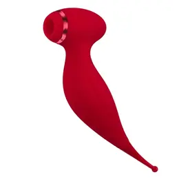 Isadora crveni vakuumski talasni stimulator klitorisa sa tačkastim vibratorom