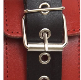 BDSM set klasika crvena (ogrlica, ponoji, narukvice)