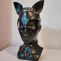 Maska lisičarke koža maska mačke koža maska zaйki BDSM pribor