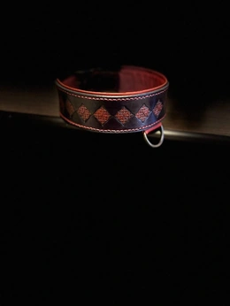 Ogrlica od čokera od prave reljefne kože