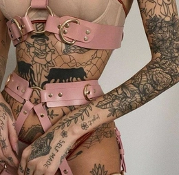 Komplet portupea i Gartera od prave kože. Možete odvojeno