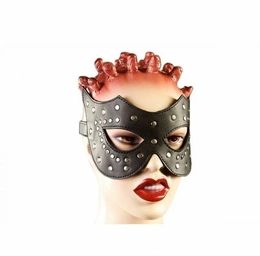 BDSM maska naočare crna (crvena) P33 (P33a)