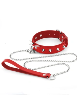 Bdsm sexualna ogrlica za igranje uloga sa šiljcima i povodcem