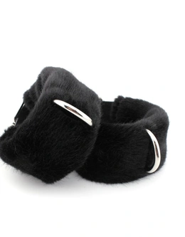 Lisice meki krzneni bdsm-kožni sa krznenim krznom