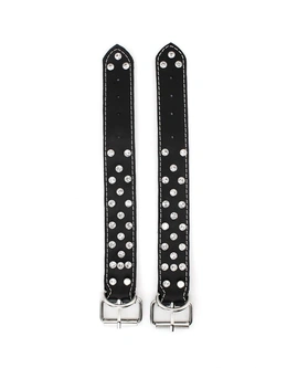 Kožne lisice sa rhinestones