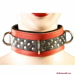 BDSM ogrlica obložena (crna, crvena) (Šifra: p28, p28a)