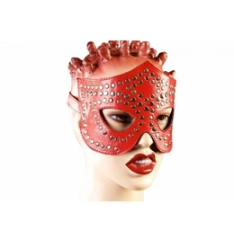 BDSM maska crna (crvena) (P35, P35a)