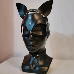 Maska lisičarke koža maska mačke koža maska zaйki BDSM pribor