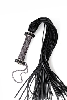 Bdsm pletenica - kožna crna pletenica 18 + za igranje uloga