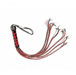 BDSM pletenica 6-lakirani kožni rep (P1103)