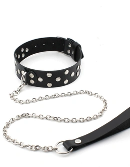 Okovratnik za muškarce uvećanoj veličine od kože bdsm