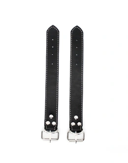 Lisice kožni bdsm sa ukrasnim šavovima