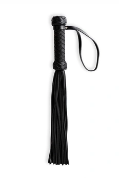 Crna pletenica sa pletenom drškom lagana - 50 cm