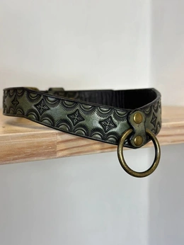 Čoker od prave reljefne kože