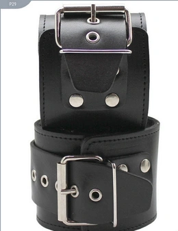 BDSM lisice od kože na krznu (Šifra: r29)