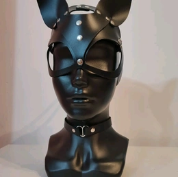 Maska lisičarke koža maska mačke koža maska zaйki BDSM pribor