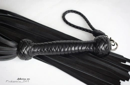 Flogger kombinovana koža i velur 50 repova