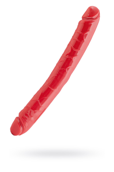 Black Red bi TOIFA dvostrani Dildo, PVC, crvena, 31 cm