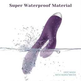 Concussor za klitoris i G-tačke ljubičaste Jade Rabbit Vibrator