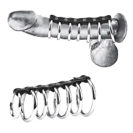 Teška stezaljka za penis sa 7 prstenova