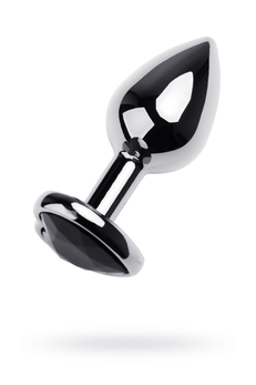 Analni rukav Metal by TOYFA, metal, crna, sa crnim staklom, 7 cm, Ø 2,7 cm, 50 g