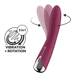 Rotirajući vibrator Satisfier Spinning Vibe 1, crvena