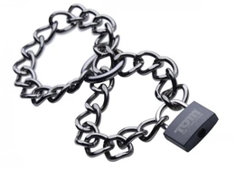 Tom of Finland Locking Chain cuffs metalni lanci-okovi sa bravom