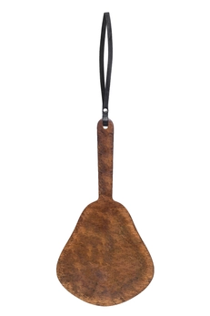 Pecado BDSM paddle, veliki sa mekim jastučićem, koža i drvo, crna