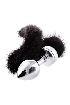 Analna čaura Metal bi TOIFA, metal, srebro, sa crnim repom, 32 cm, Ø 2,9 cm, 175 g