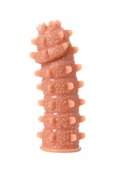 Kokos mlaznica je realna sa dodatnom stimulacijom, TPE, telesna, 12.7 cm (ES.04-S)