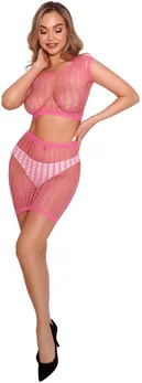 Svetao set od vrha i suknje (roze)