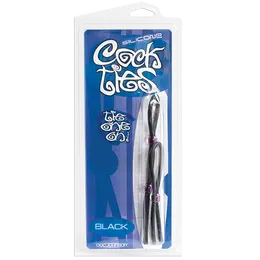 Erekcija laso 2 kom Silicone Cock Ties-Black