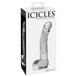 Stakleni fallomitator Icicles No. 61 - Clear