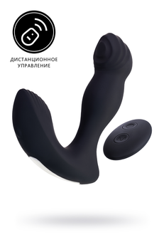 Vibracioni stimulator prostate sa Erotist Mounto daljinskim upravljačem, silikon, crni, 13,2 cm