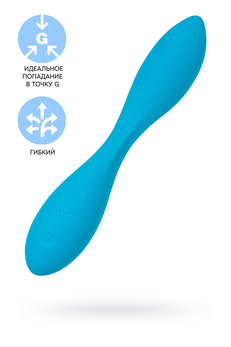 Satisfier G-Spot Flek 1 multifunkcionalni vibrator za parove, plava