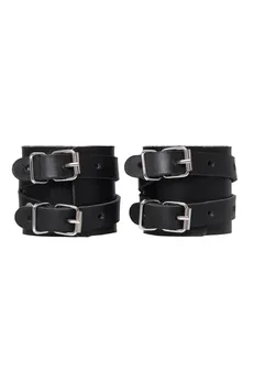 Pecado BDSM lisice, sa dve ukrštene trake, originalna spojnica, koža